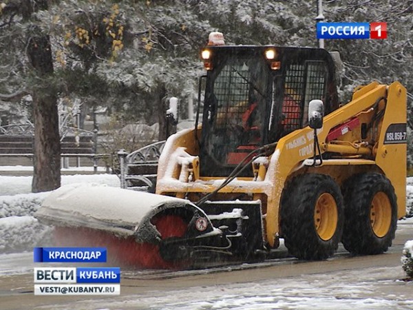 Мощный снежный циклон пришел на Кубань Мощный снежный циклон пришел на Кубань