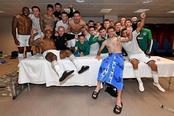 Победное фото из раздевалки: «Краснодар» прервал четырехматчевую серию поражений в еврокубках Победное фото из раздевалки: «Краснодар» прервал четырехматчевую серию поражений в еврокубках