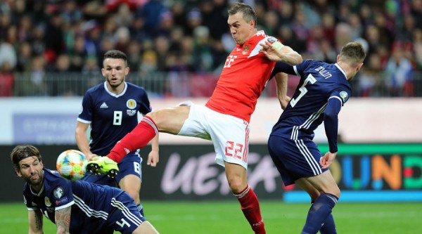 Россия разгромила Шотландию в матче отбора на Евро-2020 Россия разгромила Шотландию в матче отбора на Евро-2020