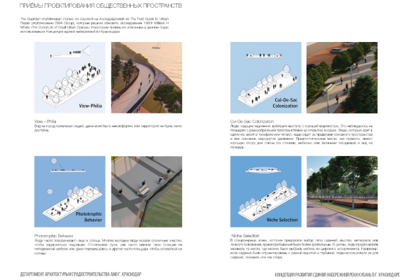 В Краснодаре представили концепцию развития набережной вдоль реки Кубань от Юбилейного микрорайона до Тургеневского моста