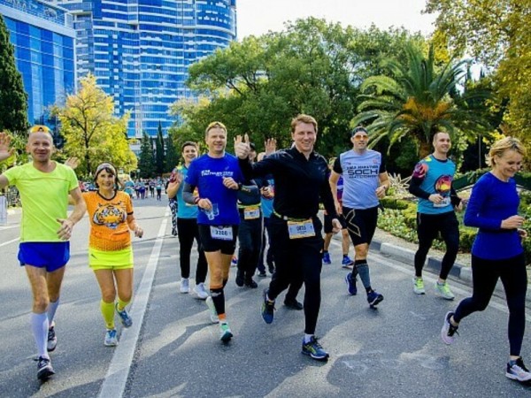 В забеге на Сочинском марафоне приняли участие 4,5 тысячи человек