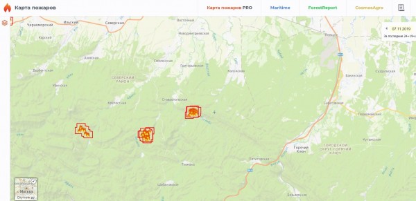 Площадь лесных пожаров на Кубани за сутки превысила 7 га