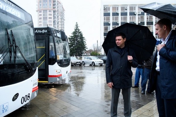 В Краснодаре новые троллейбусы с автономным ходом вышли на маршрут №15