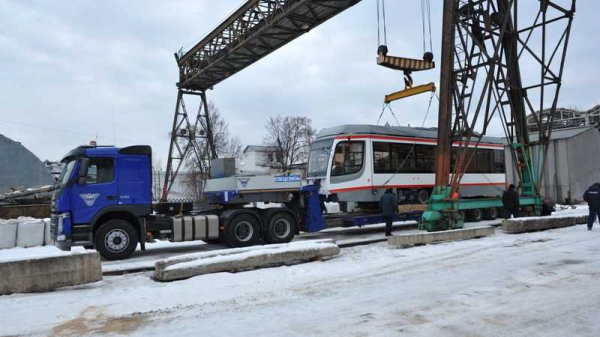 Теперь &mdash; трёхсекционный: из Усть-Катава в Краснодар отправлен первый из четырёх больших трамваев 2019 г.