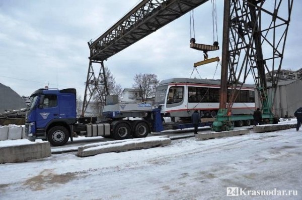 Краснодарский трехсекционный трамвай