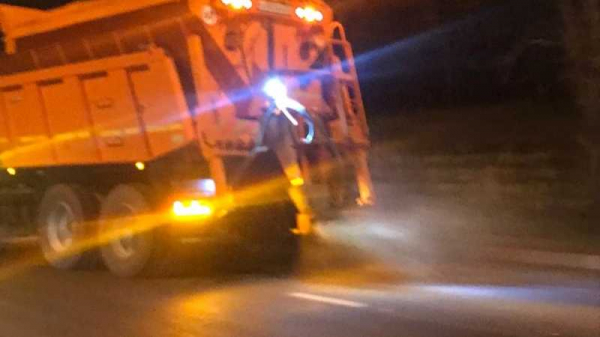 В ночь с 23 на 24 января в Краснодаре обработали дороги и путепроводы от гололедицы