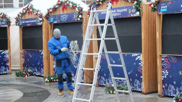 На Главной городской площади Краснодара закрылась Рождественская ярмарка