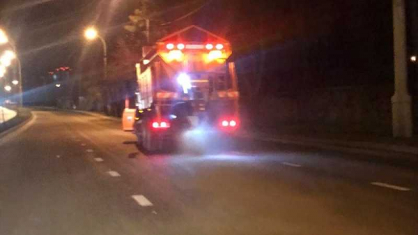 В ночь с 23 на 24 января в Краснодаре обработали дороги и путепроводы от гололедицы