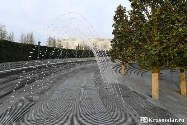 Фонтаны в парке Галицкого