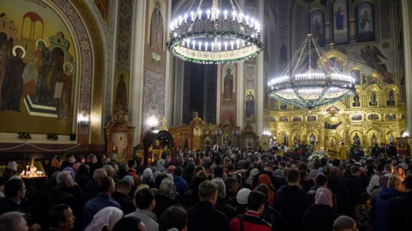 В Рождественскую ночь во всех 48 храмах Краснодара состоялись торжественные богослужения