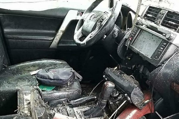 
            В Краснодарском крае иномарка врезалась в дорожный знак и упала в лиман                    