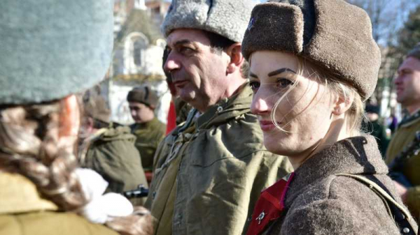 12 февраля 1943 г.: краснодарцам показали реконструкцию освобождения города от фашистских оккупантов