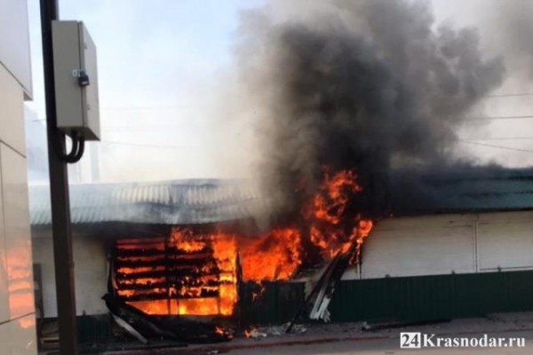 Пожар на рынке в ПМР