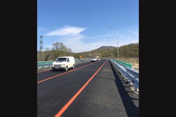 На трассе М-4 &laquo;Дон&raquo; запущено движение по новому мосту через реку Джубга