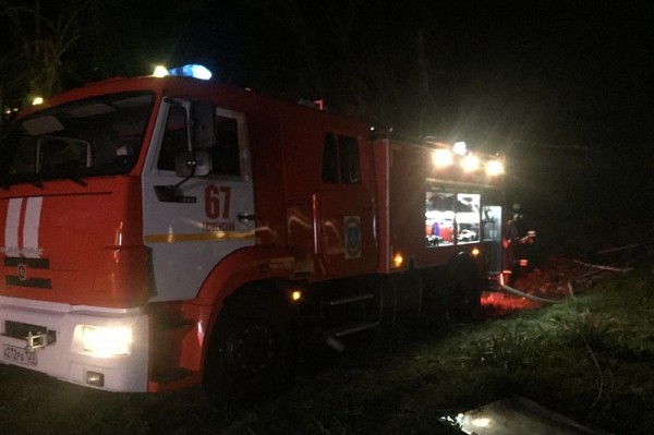 
            В Краснодарском крае горит лес                    