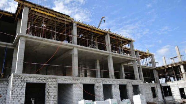 Первая школа для Новознаменского жилого района Краснодара готова на 25% Первая школа для Новознаменского жилого района Краснодара готова на 25%