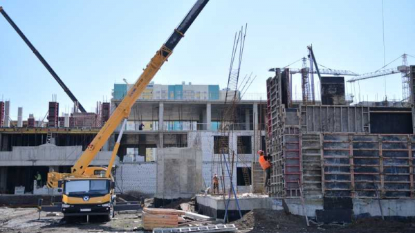 Первая школа для Новознаменского жилого района Краснодара готова на 25% Первая школа для Новознаменского жилого района Краснодара готова на 25%