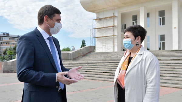 Самому крупному Дворцу культуры в пригороде Краснодара впервые со дня постройки обновляют фасад Самому крупному Дворцу культуры в пригороде Краснодара впервые со дня постройки обновляют фасад