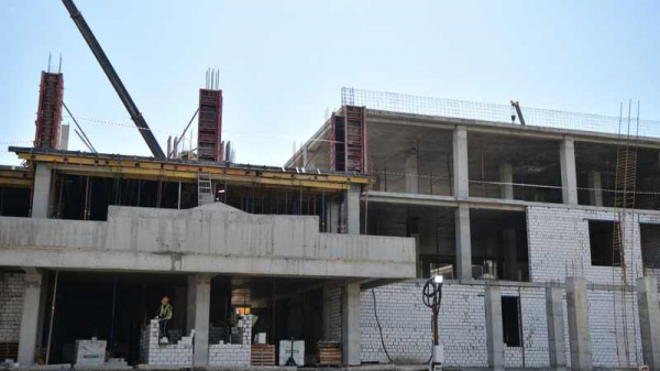 Первая школа для Новознаменского жилого района Краснодара готова на 25% Первая школа для Новознаменского жилого района Краснодара готова на 25%