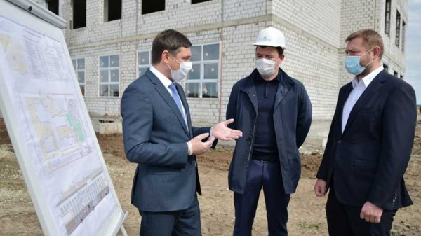 Первая школа для Новознаменского жилого района Краснодара готова на 25% Первая школа для Новознаменского жилого района Краснодара готова на 25%