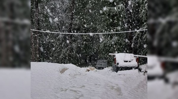 В горах Адыгеи выпал снег