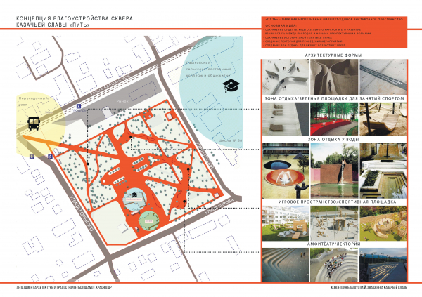 В Краснодаре презентовали концепции благоустройства сквера Казачьей Славы