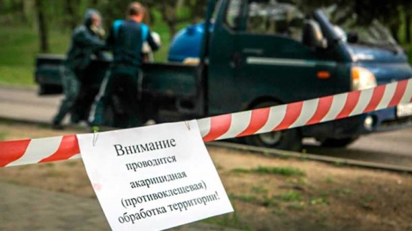 Парки и скверы Краснодара обрабатываютот комаров и клещей