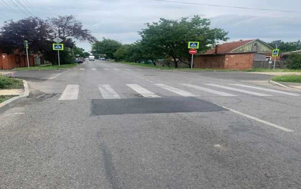 За неделю в Краснодаре сделали ямочный ремонт дорог на площади почти 600 кв. метров