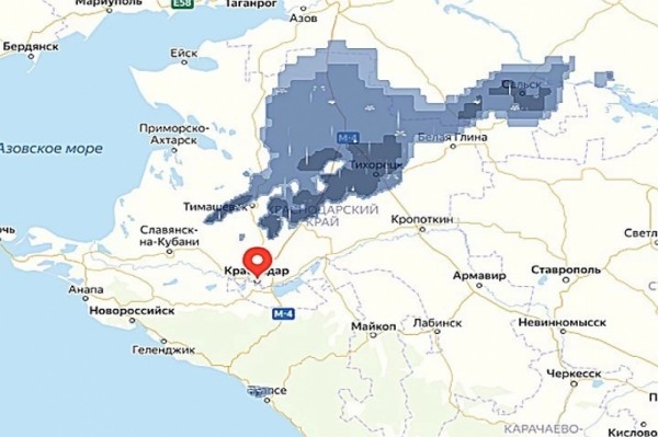 Ливень, ветер, гроза, град: непогода идет на Кубань Ливень, ветер, гроза, град: непогода идет на Кубань