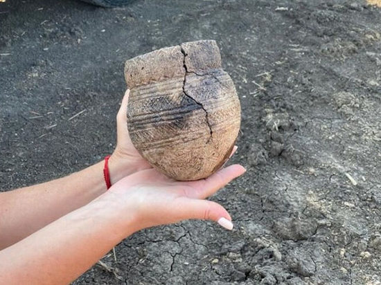 В Динском районе Краснодарского края обнаружили древний глиняный сосуд В Динском районе Краснодарского края обнаружили древний глиняный сосуд