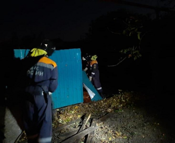 Последствия непогоды в Краснодарском крае: оборвана ЛЭП, поврежден газопровод