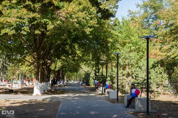 В Тбилисском районе открыли парк имени Ивана Семыкина 