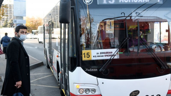 За неделю в Краснодаре проверили 450 единиц общественного транспорта на соблюдение масочного режима