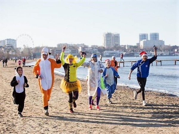 Анапские пляжи стали на время беговой трассой