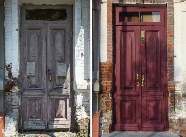 &laquo;Сделайте проще и не выделывайтесь&raquo;. Как жители Краснодара восстановили историческую дверь в центре города