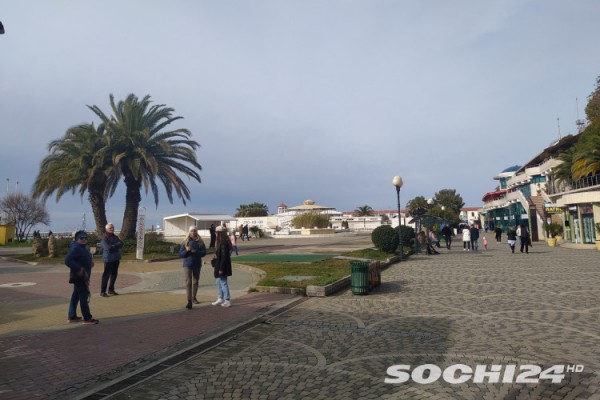 "Море в отпуске": показываем, что происходит на зимних пляжах в Сочи  (Фото)