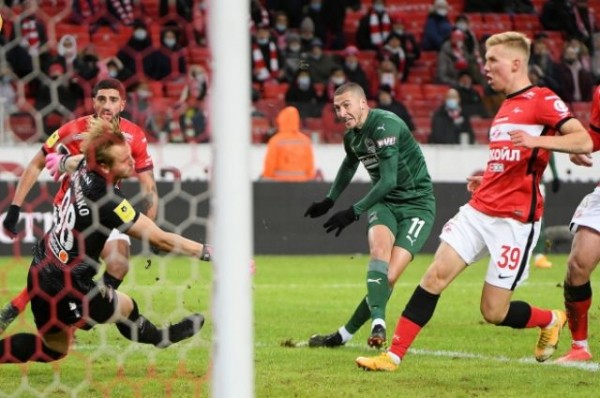 &laquo;Краснодар&raquo; проиграл московскому &laquo;Спартаку&raquo; со счетом 6:1