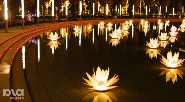 «Эйва» из «Аватара» и золотые дети. Показываем, как украсили парк «Краснодар» к Новому году