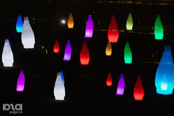 «Эйва» из «Аватара» и золотые дети. Показываем, как украсили парк «Краснодар» к Новому году