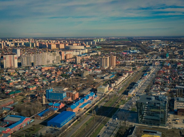 Где хотят построить транспортную артерию из центра Краснодара в Лорис, Знаменский и аэропорт? Смотрим с высоты птичьего полета