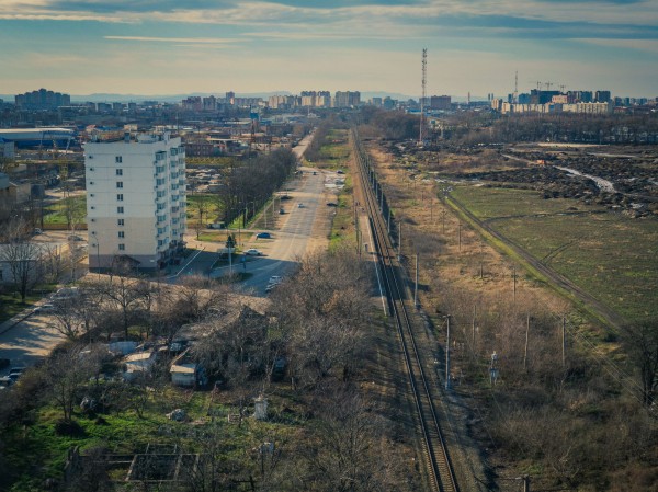 Где хотят построить транспортную артерию из центра Краснодара в Лорис, Знаменский и аэропорт? Смотрим с высоты птичьего полета