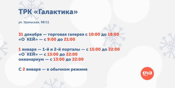Как будут работать торговые центры и магазины Краснодара 31 декабря и в начале января 2022 года