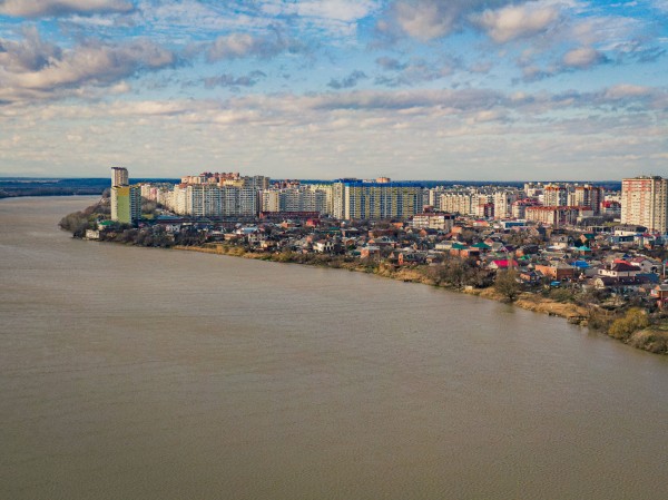 Где в Краснодаре построят следующую очередь набережной? Взгляд с&nbsp;высоты на&nbsp;пока&nbsp;что&nbsp;дикий берег ЮМР и&nbsp;Кожзавода