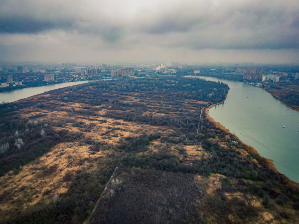 Летаем над&nbsp;самым&nbsp;большим зеленым&nbsp;массивом Краснодара. Часть&nbsp;2: Большой&nbsp;остров
