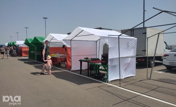 «Несколько палаточек, пустой рынок и непонятно кому поющая девочка на сцене». Рассказываем, что происходит на первой круглосуточной ярмарке Краснодара