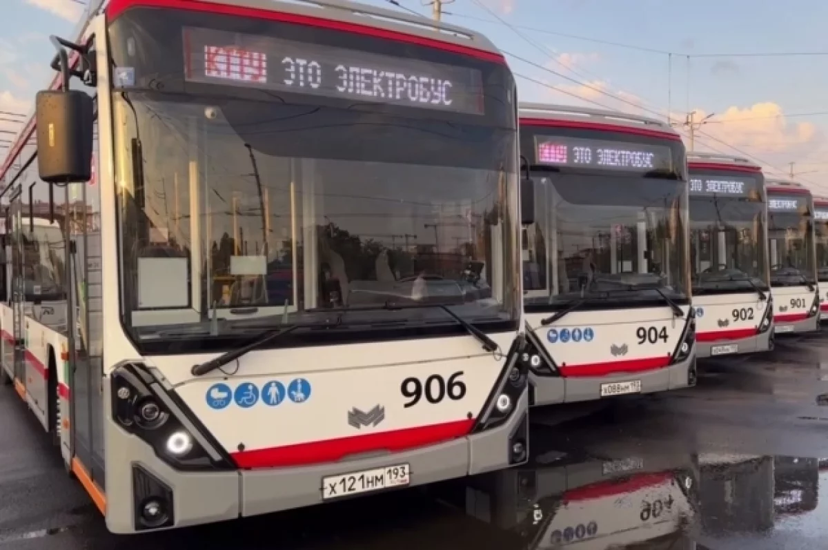 
        Семь новых электробусов вышли на маршрут № 10 в Краснодаре    